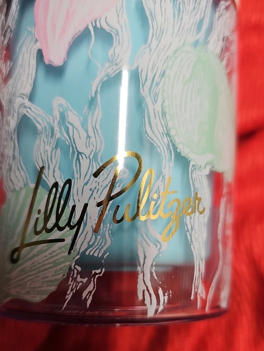 Lilly Pulitzer 24 Oz Tumbler With Straw, Shelden Pattern NWT